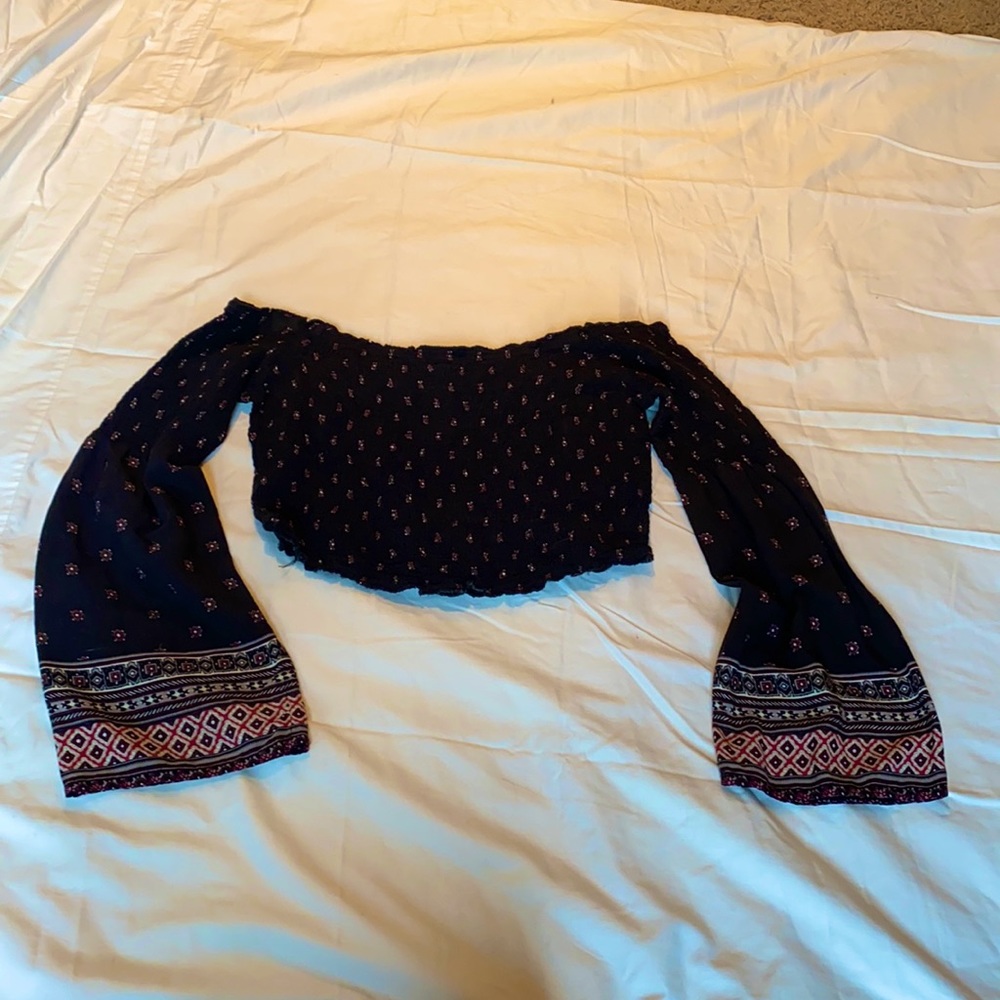 Boutique off shoulder crop top